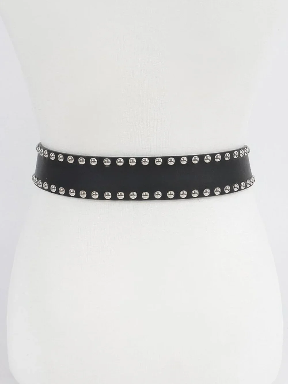 Studded Double Buckle Belt